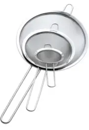 Zpoka ZP129 Set of 3 Stainless Steel Fine Mesh Strainers