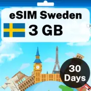 eSIM Sweden - 3 GB - 30 Days - Travel eSIM | QR code activation
