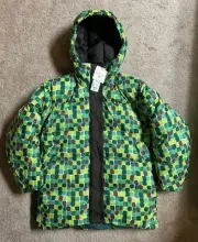 MARNI + Uniqlo Women's Oversized Down Hooded Coat, Green, size XS, NEW