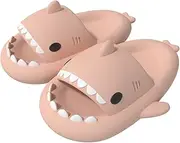 [ChayChax] Boys Girl Cloud Shark Slides Non-Slip Novelty Open Toe Sandals Extremely Comfy Cushioned Thick Sole Cute Cartoon Shower Slippers Indoor & Outdoor