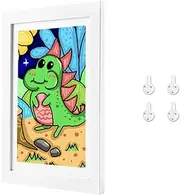Cainor Wooden Picture Frame Children's Drawing A3 Pack of 1.49 x 32 cm Front Opening Picture Frame Multiple Pictures of Children Art Photo Frame Set on Photo Wall White
