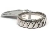 New DAVID YURMAN Men's 8mm Cairo Wrap Band Ring In Sterling Silver SIze 11.25
