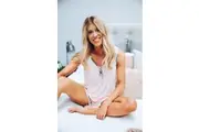 Ladies PJS Size S-XXL Summer Singlet Shorts Pyjamas Set Light Pink (1834)