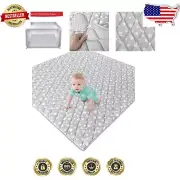 Foldable 59" x 59" Baby Play Mat with Cute Grey Star Pattern – Safe & Stylish