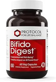 Protocol For Life Balance - Bifido DigestTM - Supports Gastrointestinal Well-Being and Transit Time, Immune System Support, Colon Health Support, 60 Veg Capsules