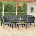 7 PCS Modular Design Garden Lounge Set Weather Resistant Outdoor Patio Furniture