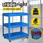 Traderight Tool Cart Trolley Toolbox Workshop Garage Storage Organizer Steel BL