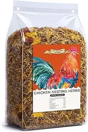 21 Oz Chicken Nesting Herbs Flowers Premixed Dried Poultry Herbs Natural Nesting Box Pads Roost House Lime Feed Grit Herbs Bedding Supplies for Chicken Duck Coop Feeder Freshness Egg Laying Coop Smell