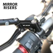 Motorcycle Mirror Extenders BLACK For Honda CB 600F Hornet 97-13 12 11 10 09 08