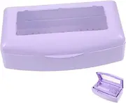 CANIGHT Nail Art Tools Box Manicure Tool Cleaning Case Lid for Easy Cleaning Organizing