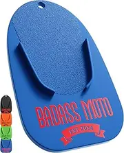 Badass Moto Gear Motorcycle Kickstand Pad ? Blue ? Rugged Durable & Made in the USA ? Available in Several Colors - This Cool Support Plate Helps You Park Your Bike on Hot Pavement Grass or Soft Ground - Rest Your Kick Stand on It Like a Coaster