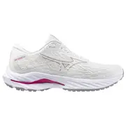 Mizuno Womens Wave Inspire 20 Project Zero Supportive Arch Running Shoes (White/Fuchsia Purple/Cloud Pink)