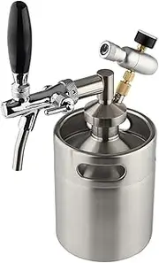 Home Brewing 5L Mini Keg Pressurized Beer Keg System Stainless Steel Mini Keg Growler CO2 Charger Kit Brewing Accessory
