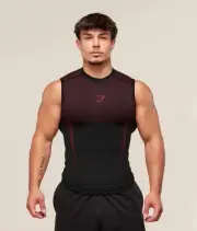 Gymshark Onyx 5.0 Tank - Black/Carmine Red NEW 2025 SIZE M IN HAND
