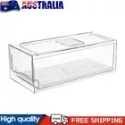 Drawer-Type Kitchen Fridge Storage Box with Drain Tray for Food Storage (S) #AU