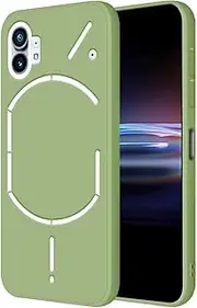 [HONLEN] Case for Nothing Phone (1) Protective Case, (6.55 Inches) Liquid TPU Silicone Mobile Phone Case with Drop Protection Silicone Cover Matcha Green