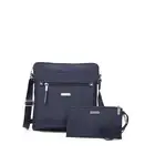 Baggallini womens go bagg with RFID phone wristlet French Navy One Size US