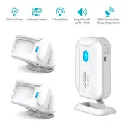 Wireless Welcome Chime Wireless Infrared IR Motion Alarm+ 2 Sensors Doorbells