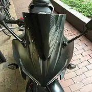 Windscreen Windshield Wind Deflector Shield Screen Visor Glass For Honda CBR500R CBR 500 R 2016 2017 2018 (Black)