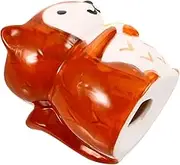 GLEAVI Ceramic Egg Cup Holder Squirrel Type Breakfast Egg Cup Versatile Table Decoration for Home Restaurant Parties Cartoon Style