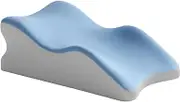 Garende Wedge Pillow for Bed Memory Foam Support for Back, Legs, and Knees, Blue, as described
