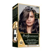 L'Oreal Preference Permanent 3 Brasilia Darkest Brown each