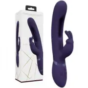 VIVE Mika - Model 23.2cm USB Rechargeable Purple Rabbit Vibrator for Women - G-S