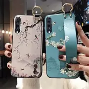 Phone Case For Samsung Galaxy S24 S23 S22 S21 S20 Plus Ultra A54 A34 A14 Note 20 Ultra 10 Plus A53 A32 A52 S25 Ultra Back Cover Fashion with Wrist Strap Kickst