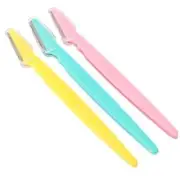 Eyebrow Razor for Face, Neck and Eyebrows, Stainless Steel, 3 Count