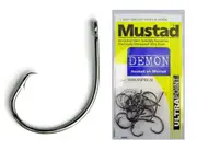 1 Packet of Mustad 39951NPBLN Demon Circle Light Chemically Sharp Fishing Hooks