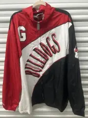 NewMen's White Georgia Bulldogs Arched Retro Lined Full-Zip Windbreaker 3XL $135
