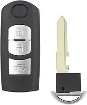 FLJKCT Car Key Shell 2/3 Buttons Smart Remote Key Shell Case,for Mazda CX-3 CX-5 Axela Atenza