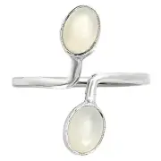 Adjustable - Srilankan Moonstone 925 Sterling Silver Ring s.7.5 Jewelry R-1587