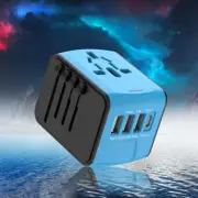World Wide Travel Adapter Multi Plug Universal Charger UK EU AU US USB Port ZR