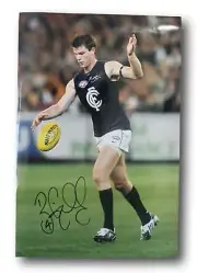 AFL Carlton #1 Draft Pick Bryce Gibbs Autographed Signed 18in x 12in Photo