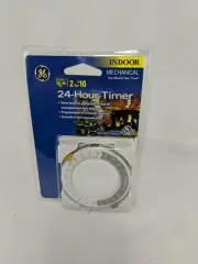 GE 24HR Mechanical Timer 1 Outlet Polarized White 58285. Box D16