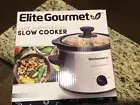 Elite Gourmet MST250XS 1.5 Quart Slow Cooker Silver Stainless Steel Finish NIB