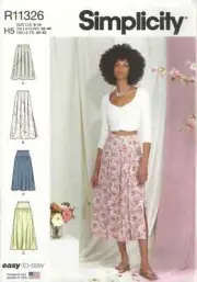 SIMPLICITY R11326 MISSES' SIZE 6-14 SKIRTS SEWING PATTERN