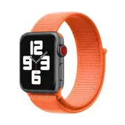 For Apple Watch Series 5,44-mm Case,Nylon Watch Band,Fastener,Orange