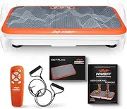 Power Fit Vibration Plate Exercise Machine, Powerfit Elite Vibration Platform, Power Plate, Body Vibration Plate for Lymphatic Drainage, Body Shaker Weight Loss - Remote, Resistance Bands & Diet Plan