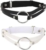 [Ipetboom] 2Pcs Adjustable Punk Leg Garters Chic Leg Rings for Women Stylish Leg Decor for Unique Outfits Lightweight Durable Design for Various Occasions
