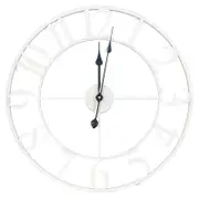 Tempus 60cm Metal Wall Clock - Classic White