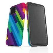 For Google Pixel 4 XL Case Armour Protective Cover Rainbow