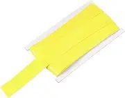 uxcell Double Fold Bias Tape for Sewing 1 Inch x 12 Yards Satin Pre-fold Continuous Binding Tape for Seaming Quilting Hemming Binding DIY Crafts, Yellow