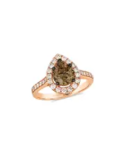 Le Vian Chocolate & Strawberry 14K Rose Gold 1.60 ct. tw. Diamond Half-Eternity Ring