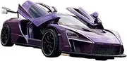 Scale Finished Model Car 1/32 for McLaren Senna Alloy Sports Car Model Diecasts Metal Vehicles Simulation Collectible Replica Miniature Replica Car (Size : Purple)