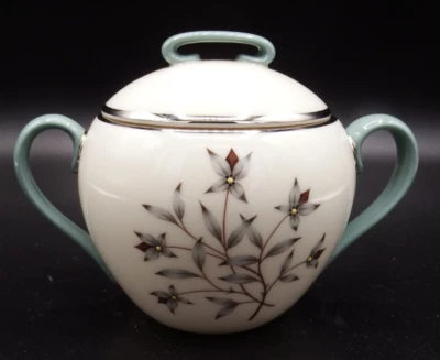 Lenox Kingsley X-445 USA 10 oz Sugar Bowl with Lid MINT!