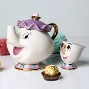 Cue Beauty And The Beast Teapots Mrs Potts Chip Tea Pot Ceramic Tea Cup Set Gift