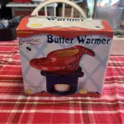 Vtg NIB Coastal Boston Warehouse Butter Warmer Lobster Ceramic 4oz Tea Light