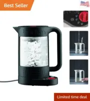 Bistro Electric water kettle, double wall with temperature control, 1.1 l, 37...